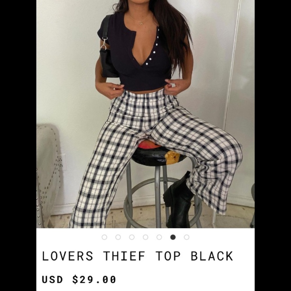 Princess Polly Lovers Thief Top Black